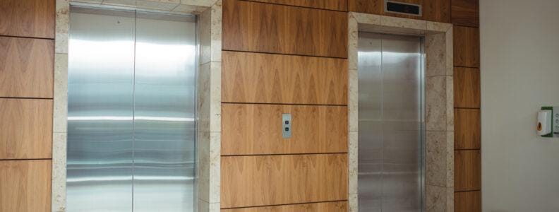 View of lift in office
