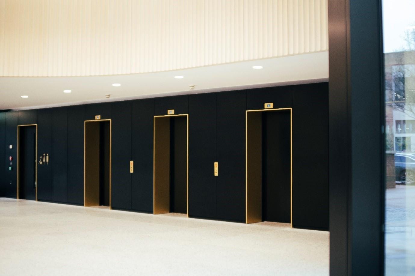 Photo of three passenger lift installations