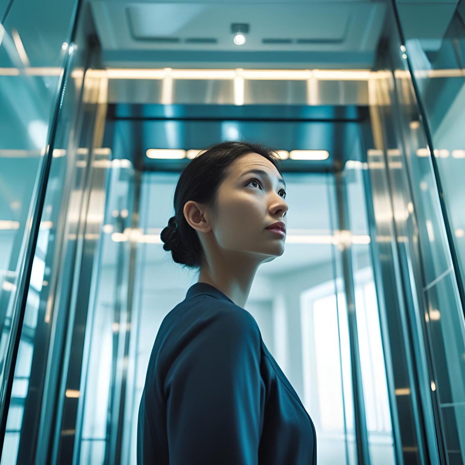 Someone looking at a lift