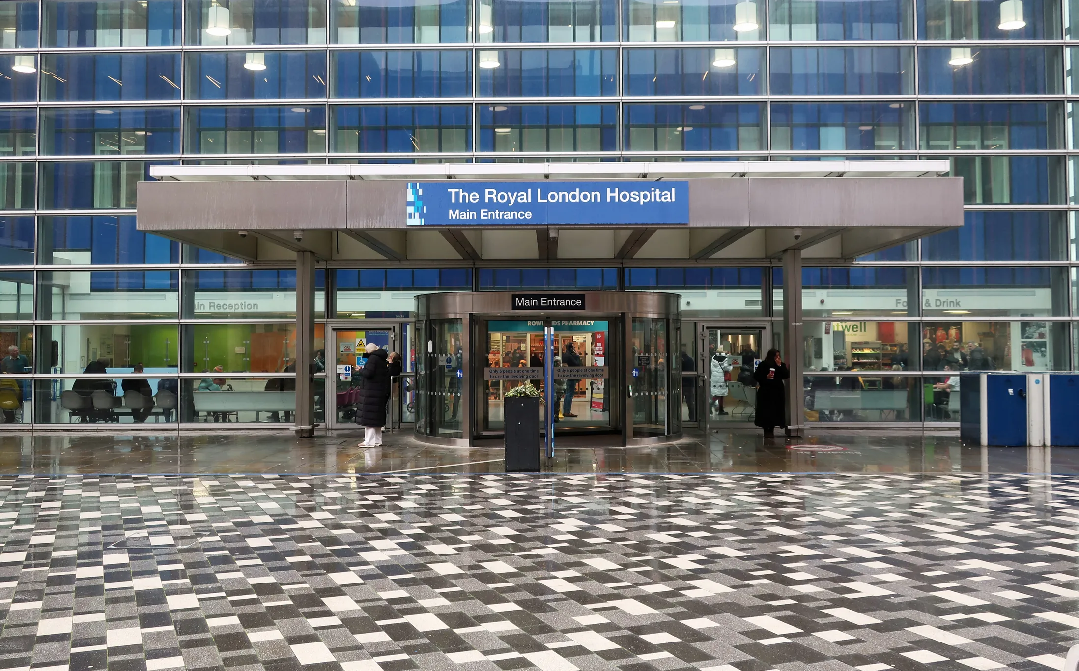 Plaza or square leading to leading to Hospital entrance